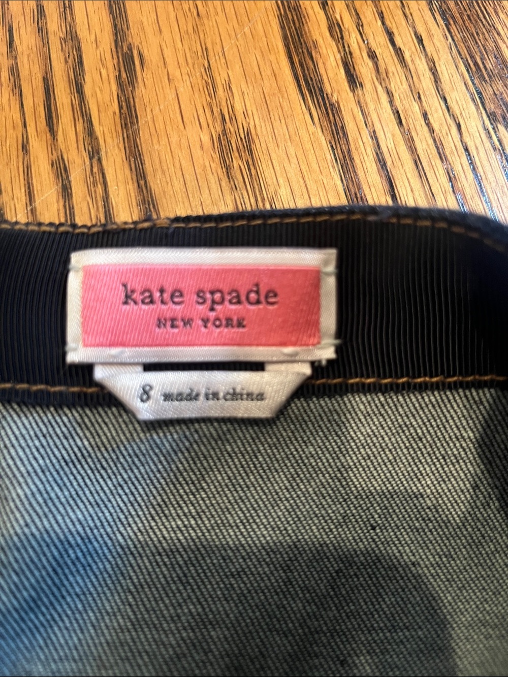 kate spade Dark Blue Denim Mini Skirt - Picture 2 of 7